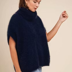 Sussi mohairpolo marinblå