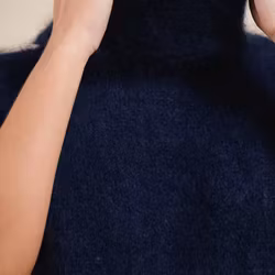 Sussi mohairpolo marinblå