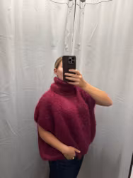Sussi mohairpolo wine/cerise
