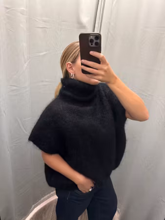 Sussi mohairpolo svart