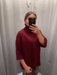 Polotröja vinröd