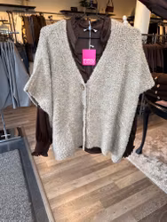 Teddyväst beige