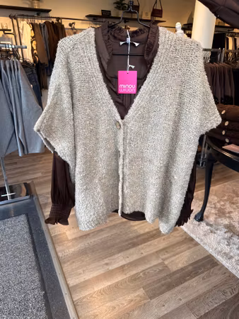 Teddyväst beige
