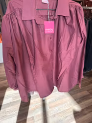 Swag skjortblus vinröd