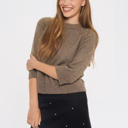 Nova stickad brun