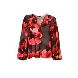 Mio blus red flower