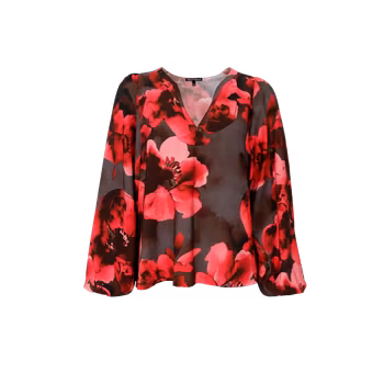 Mio blus red flower
