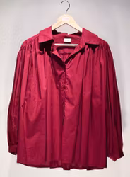 Swag skjortblus vinröd