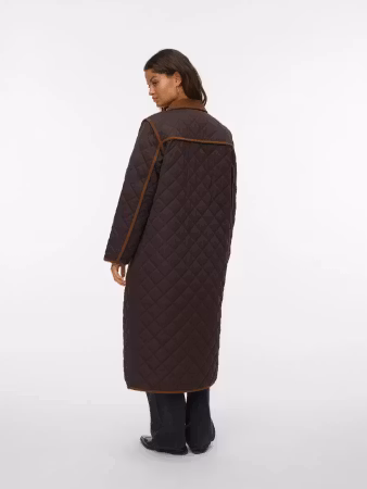 Emily long coat brun