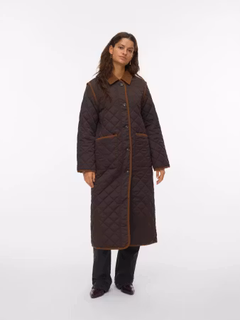 Emily long coat brun
