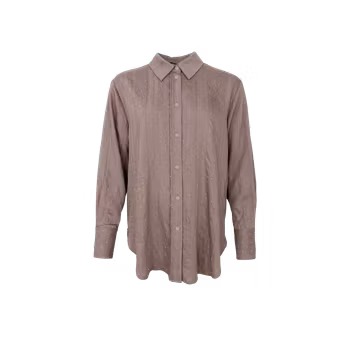Elle strass skjorta taupe