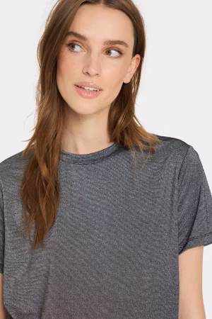 Haga glitter t-shirt svart