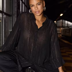 Sela skjorta svart glitter