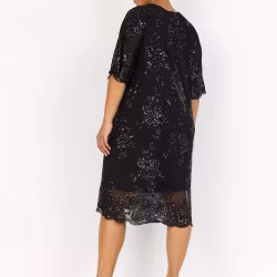 Sunn klänning svart glitter