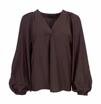 Luisa blus mörkbrun
