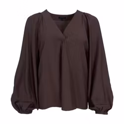 Luisa blus mörkbrun