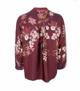 Zendaya blus plum flower