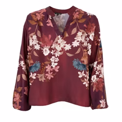 Zendaya blus plum flower
