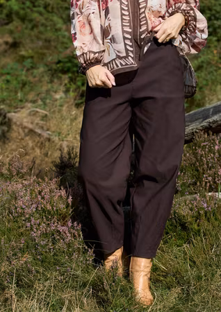 Beverly barrel byxor brun