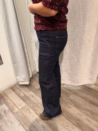 Toxic jeans raka mörk denim