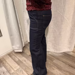 Toxic jeans raka mörk denim