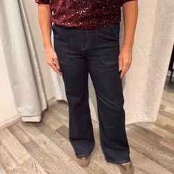 Toxic jeans raka mörk denim