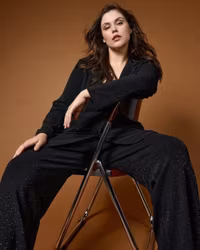 Sanja byxa svart glittrig