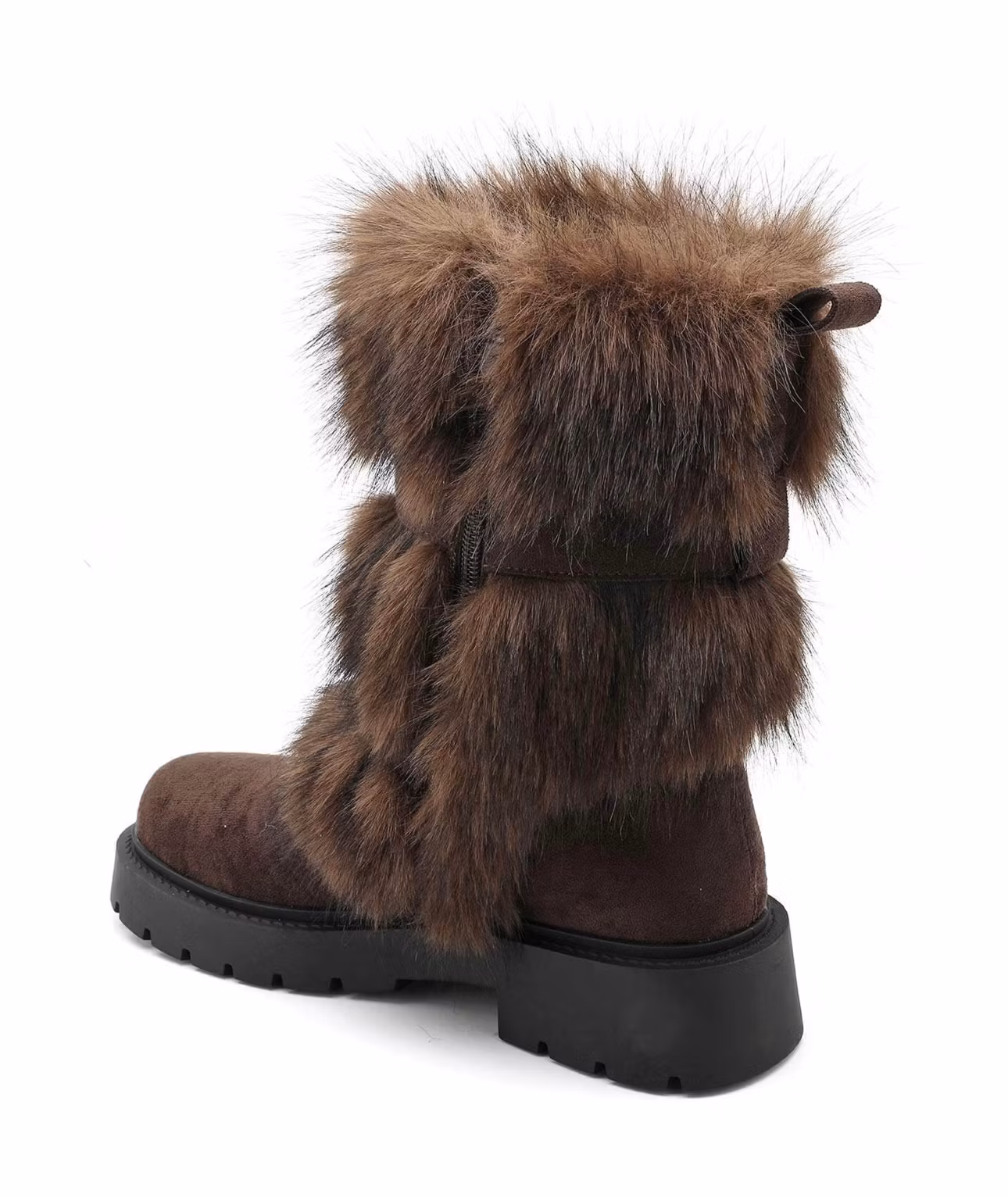 Fluffig vinterskor brun
