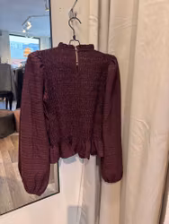 Amy smockblus vinröd