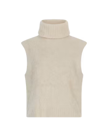 Thira alpaca polotröja kräm