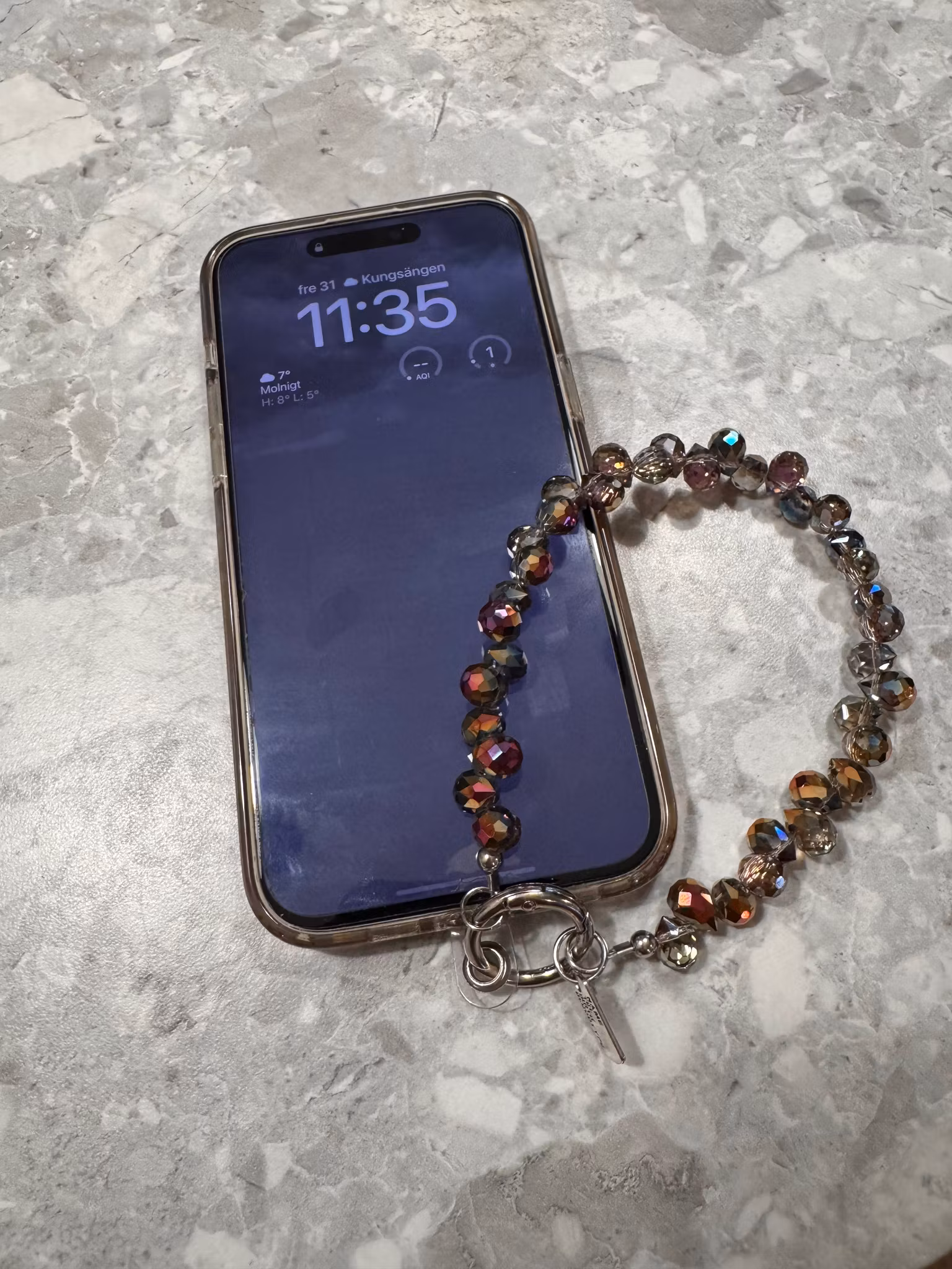 Pärla mobilsmycke/handtag