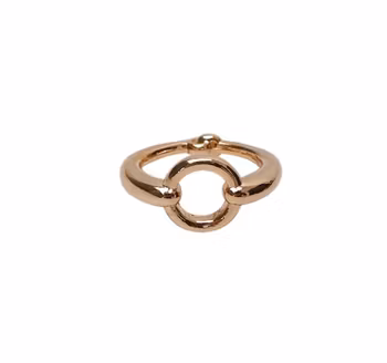 Ash scarf ring guld