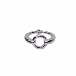 Ash scarf ring silver