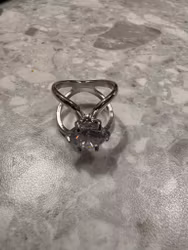Lino scarf ring silver