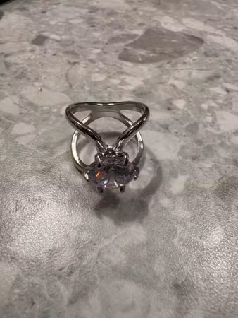 Lino scarf ring silver