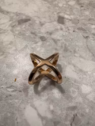 Malla scarf ring guld