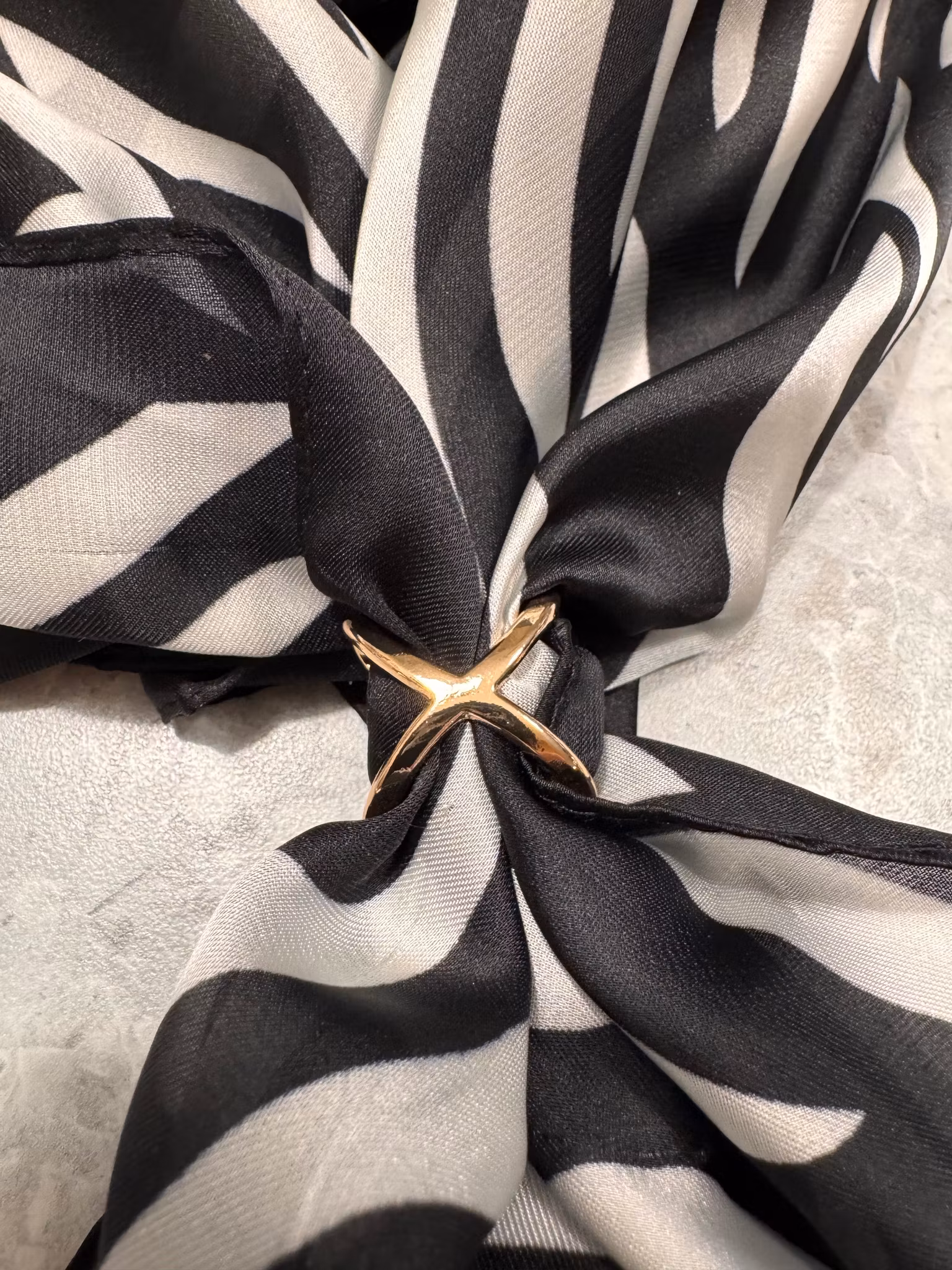 Malla scarf ring guld