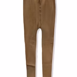 Fleecefodrad nylonstrumpbyxa nude