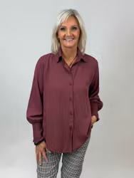 Juliette skjorta vinröd