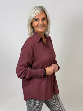Juliette skjorta vinröd