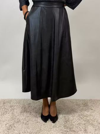 Alexia skinnimitation kjol svart