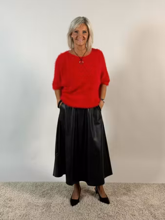 Alexia skinnimitation kjol svart