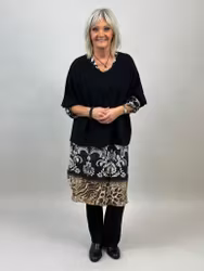 Nessa ponchotröja svart