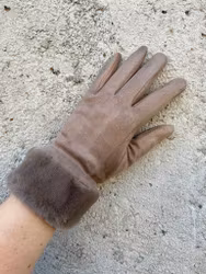 Unni handskar taupe