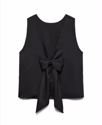 Livia satintopp svart