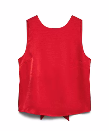 Livia satintopp röd