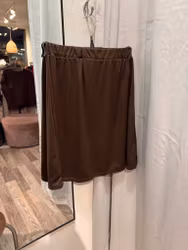 Mockaimitationkjol brun