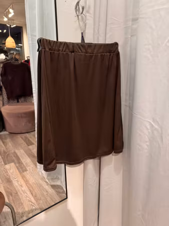 Mockaimitationkjol brun