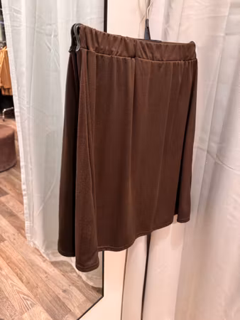 Mockaimitationkjol brun