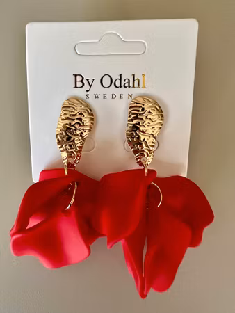 Bladörhänge röd guld